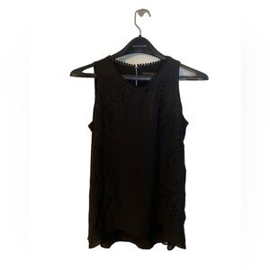 White House Black Market Elegant Black Blouse